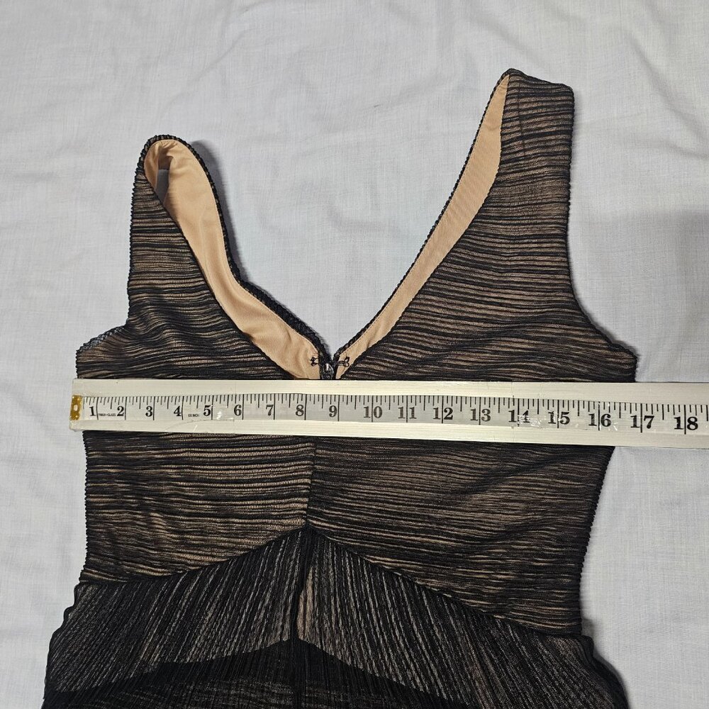 BCBG MaxAzria Sven Sleeveless Mini Dress Women Size M Black Lined Mesh - Picture 9 of 15